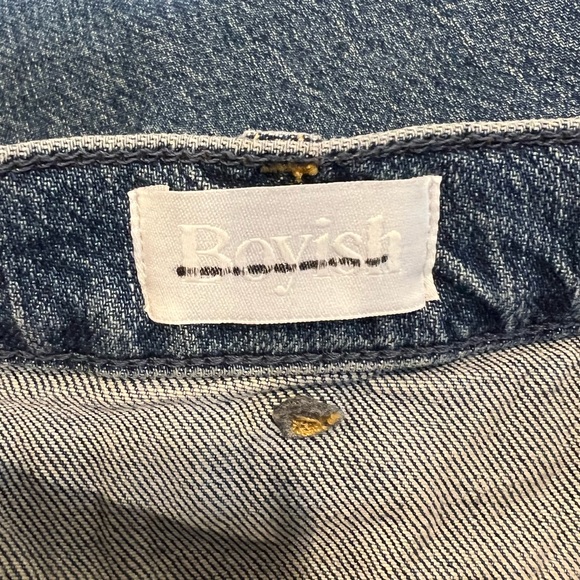 Boyish The Mikey High Rise Wide Leg Jeans in Starfight (30) - Picture 10 of 15